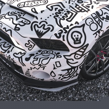 DoodleMeFordGT500 AFF02 BlackChrome